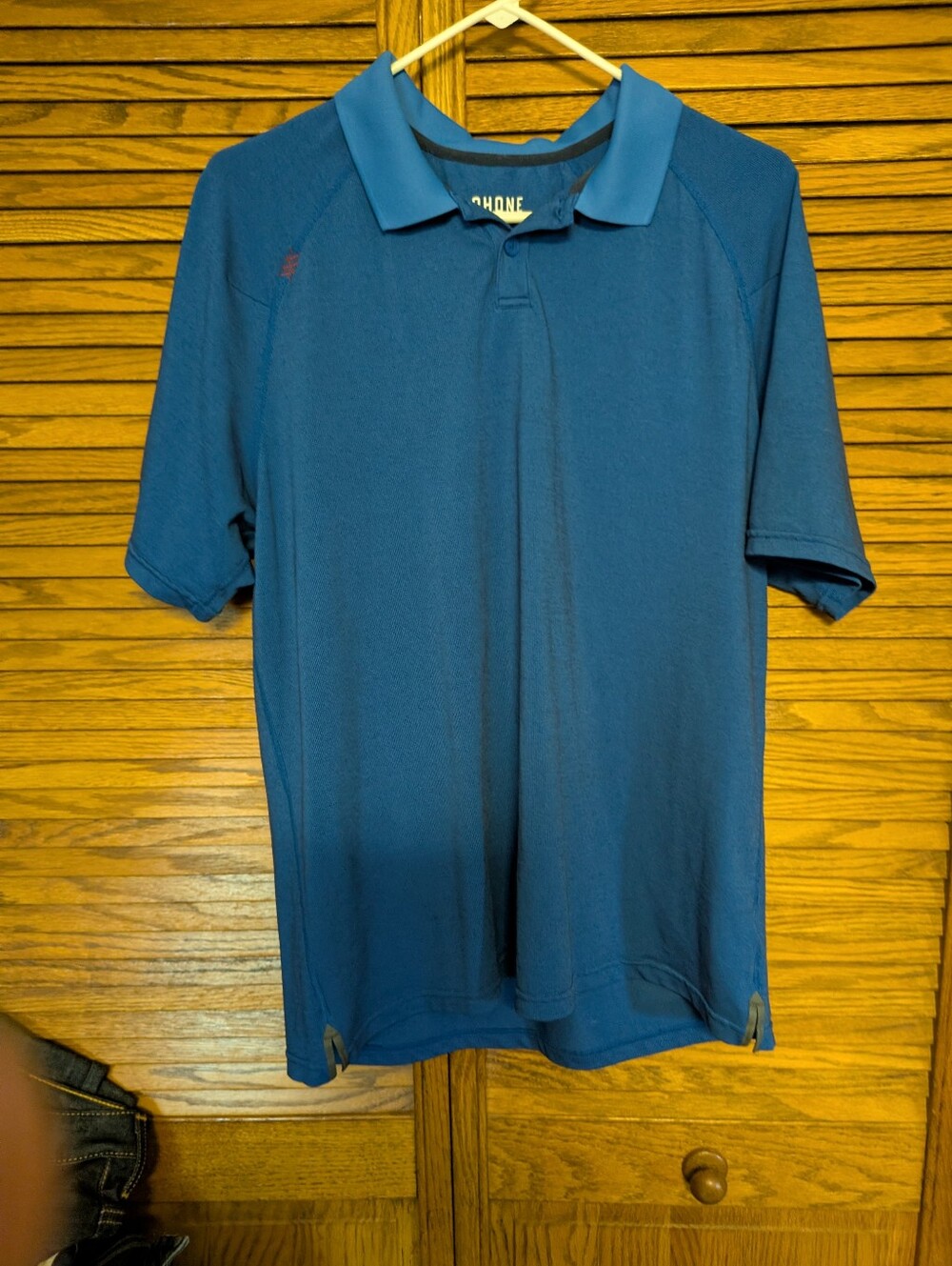 Rhone Men's Blue Golf Polo Shirt Size Large
